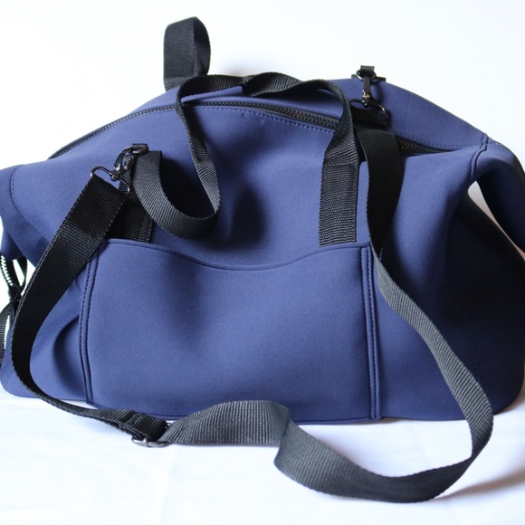 Summer & Rose Weekender Bag Tote Navy Blue NeoPrene Travel Unisex - Picture 2 of 8